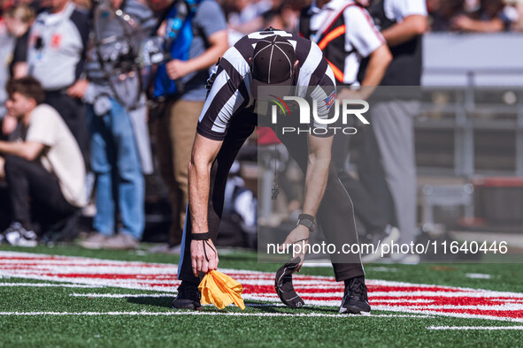 The Wisconsin Badgers play against the Purdue Boilermakers at Camp Randall Stadium in Madison, Wisconsin, on October 5, 2024. 