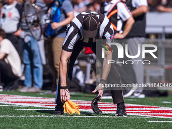 The Wisconsin Badgers play against the Purdue Boilermakers at Camp Randall Stadium in Madison, Wisconsin, on October 5, 2024. (