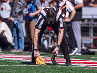 The Wisconsin Badgers play against the Purdue Boilermakers at Camp Randall Stadium in Madison, Wisconsin, on October 5, 2024. (