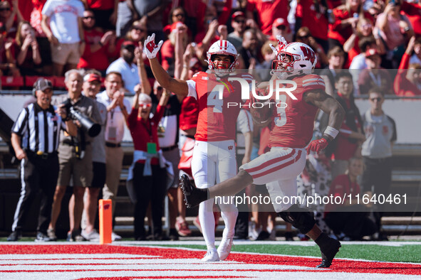 Wisconsin Badgers running back Tawee Walker #3 escapes the Purdue Boilermakers defense for a touchdown at Camp Randall Stadium in Madison, W...