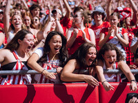 The Wisconsin Badgers play against the Purdue Boilermakers at Camp Randall Stadium in Madison, Wisconsin, on October 5, 2024. (