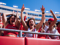 The Wisconsin Badgers play against the Purdue Boilermakers at Camp Randall Stadium in Madison, Wisconsin, on October 5, 2024. (