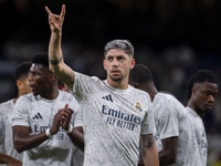 Federico Valverde of Real Madrid CF is seen during the La Liga EA Sports 2024/25 football match between Real Madrid CF and Villarreal CF at...