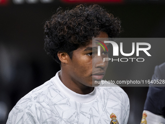 Endrick Felipe Moreira de Sousa of Real Madrid CF enters the field during the La Liga EA Sports 2024/25 football match between Real Madrid C...