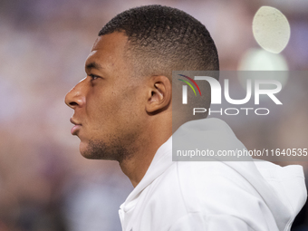 Kylian Mbappe of Real Madrid CF enters the field during the La Liga EA Sports 2024/25 football match between Real Madrid CF and Villarreal C...