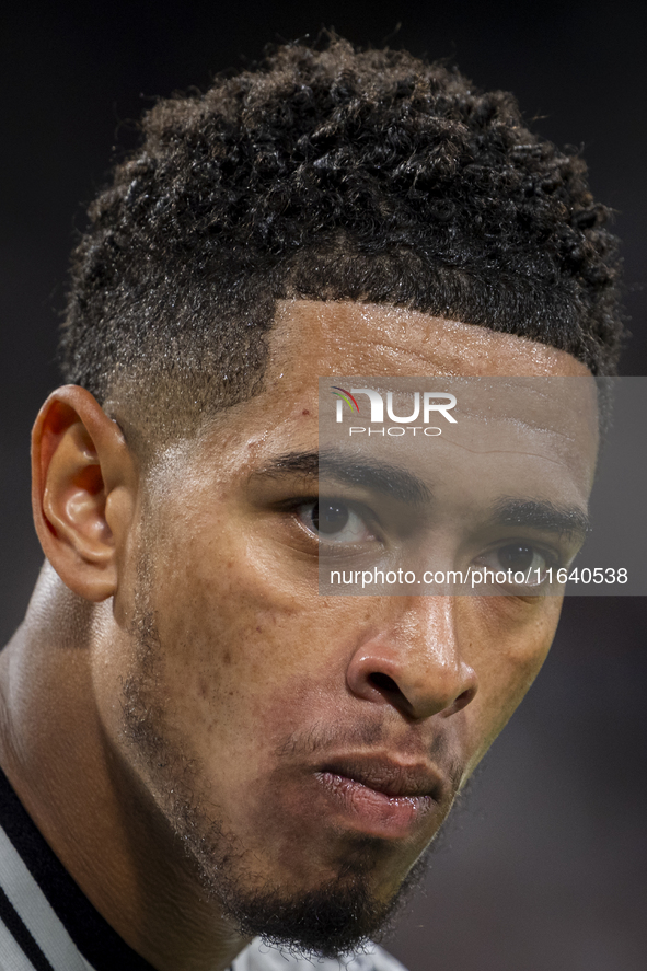 Jude Bellingham of Real Madrid CF is seen during the La Liga EA Sports 2024/25 football match between Real Madrid CF and Villarreal CF at Es...