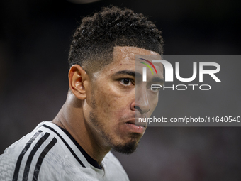 Jude Bellingham of Real Madrid CF is seen during the La Liga EA Sports 2024/25 football match between Real Madrid CF and Villarreal CF at Es...