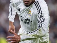 Jude Bellingham of Real Madrid CF runs during the La Liga EA Sports 2024/25 football match between Real Madrid CF and Villarreal CF at Estad...