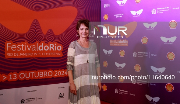 Actress Drica Novaes attends the pre-premiere of the film Virginia e Adelaide during the Rio 2024 Festival in Rio de Janeiro, Brazil, on Oct...