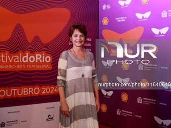 Actress Drica Novaes attends the pre-premiere of the film Virginia e Adelaide during the Rio 2024 Festival in Rio de Janeiro, Brazil, on Oct...