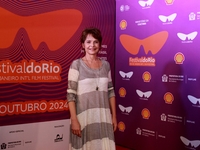 Actress Drica Novaes attends the pre-premiere of the film Virginia e Adelaide during the Rio 2024 Festival in Rio de Janeiro, Brazil, on Oct...