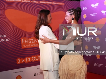 Actresses Sophie Charlotte and Camila Pitanga attend the pre-premiere of the film Virginia e Adelaide during the Rio Festival 2024 in Rio de...