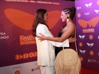 Actresses Sophie Charlotte and Camila Pitanga attend the pre-premiere of the film Virginia e Adelaide during the Rio Festival 2024 in Rio de...