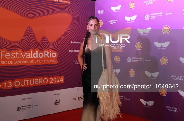 Actress Camila Pitanga attends the pre-premiere of the film Virginia e Adelaide during the Rio 2024 Festival in Rio de Janeiro, Brazil, on O...