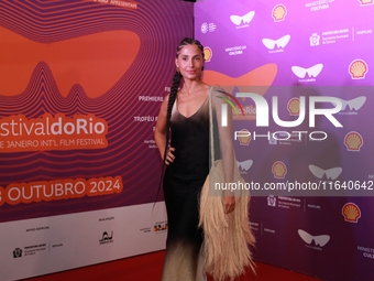 Actress Camila Pitanga attends the pre-premiere of the film Virginia e Adelaide during the Rio 2024 Festival in Rio de Janeiro, Brazil, on O...