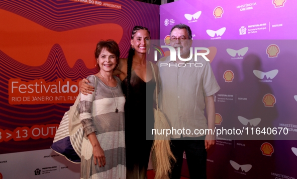 Actresses Drica Novais and Camila Pitanga attend the pre-premiere of the film Virginia e Adelaide during the Rio Festival 2024 in Rio de Jan...