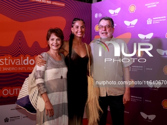 Actresses Drica Novais and Camila Pitanga attend the pre-premiere of the film Virginia e Adelaide during the Rio Festival 2024 in Rio de Jan...