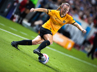 Houston Dash forward Avery Patterson (30) participates in a match between Houston Dash and Chicago Red Stars in Houston, Texas, on October 4...