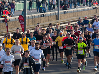 Thousands of people take part in the traditional Cologne Marathon in Cologne, Germany, on October 6, 2024. (