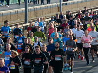 Thousands of people take part in the traditional Cologne Marathon in Cologne, Germany, on October 6, 2024. (