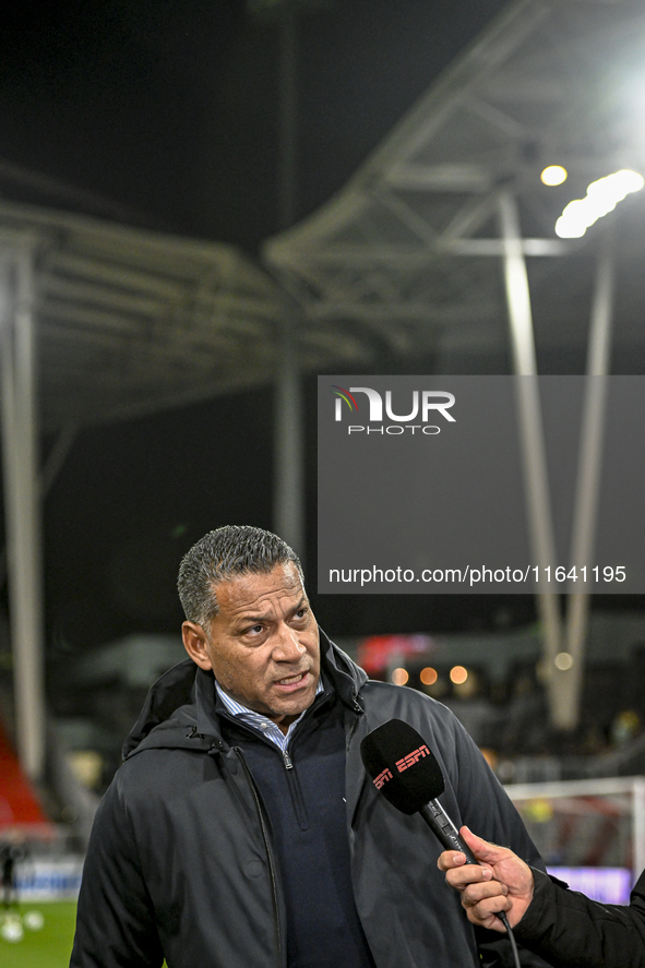 RKC trainer Henk Fraser is present during the match between Utrecht and RKC at Stadium de Galgenwaard in Utrecht, Netherlands, on October 5,...