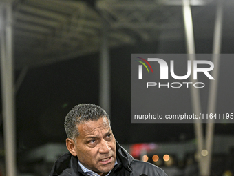 RKC trainer Henk Fraser is present during the match between Utrecht and RKC at Stadium de Galgenwaard in Utrecht, Netherlands, on October 5,...