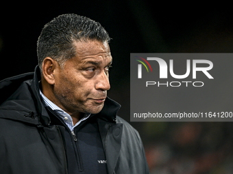 RKC trainer Henk Fraser is present during the match between Utrecht and RKC at Stadium de Galgenwaard in Utrecht, Netherlands, on October 5,...