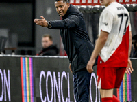 RKC trainer Henk Fraser is present during the match between Utrecht and RKC at Stadium de Galgenwaard in Utrecht, Netherlands, on October 5,...