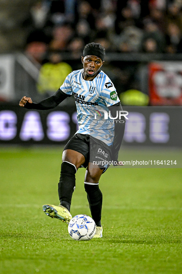 RKC midfielder Chris Lokesa plays during the match between Utrecht and RKC at Stadium de Galgenwaard in Utrecht, Netherlands, on October 5,...