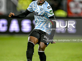 RKC midfielder Chris Lokesa plays during the match between Utrecht and RKC at Stadium de Galgenwaard in Utrecht, Netherlands, on October 5,...