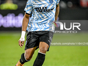 RKC forward Richonell Margaret plays during the match between Utrecht and RKC at Stadium de Galgenwaard in Utrecht, Netherlands, on October...