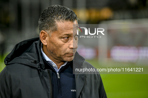 RKC trainer Henk Fraser is present during the match between Utrecht and RKC at Stadium de Galgenwaard in Utrecht, Netherlands, on October 5,...