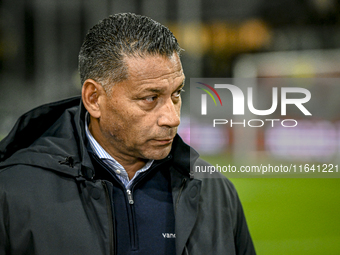 RKC trainer Henk Fraser is present during the match between Utrecht and RKC at Stadium de Galgenwaard in Utrecht, Netherlands, on October 5,...