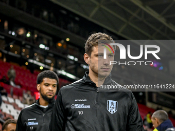 RKC midfielder Reuven Niemeijer plays during the match between Utrecht and RKC at Stadium de Galgenwaard in Utrecht, Netherlands, on October...