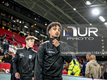 RKC forward Ilias Takidine plays during the match between Utrecht and RKC at Stadium de Galgenwaard in Utrecht, Netherlands, on October 5, 2...