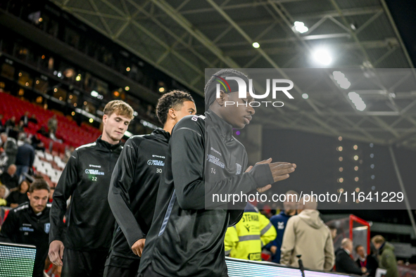 RKC midfielder Chris Lokesa plays during the match between Utrecht and RKC at Stadium de Galgenwaard in Utrecht, Netherlands, on October 5,...