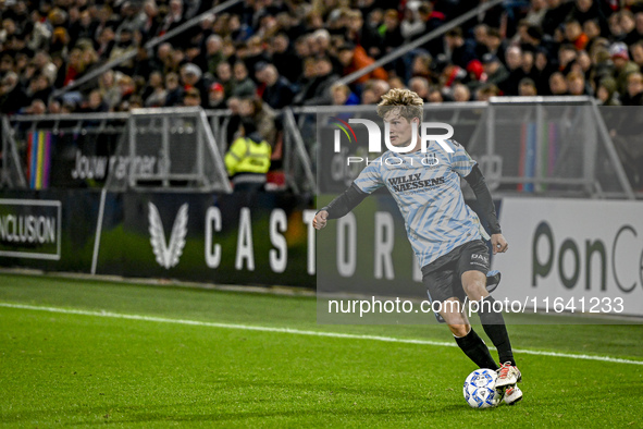 RKC defender Luuk Wouters plays during the match between Utrecht and RKC at Stadium de Galgenwaard in Utrecht, Netherlands, on October 5, 20...