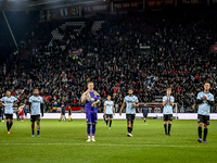 Players of RKC thank the fans after the match during the game Utrecht - RKC at the Stadium de Galgenwaard for the season 2024-2025 in Utrech...