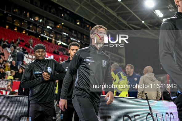 RKC midfielder Patrick Vroegh plays during the match between Utrecht and RKC at Stadium de Galgenwaard in Utrecht, Netherlands, on October 5...