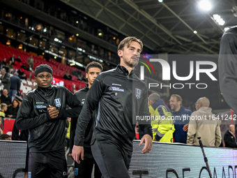 RKC midfielder Patrick Vroegh plays during the match between Utrecht and RKC at Stadium de Galgenwaard in Utrecht, Netherlands, on October 5...