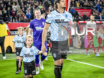 RKC forward Oskar Zawada plays during the match between Utrecht and RKC at Stadium de Galgenwaard in Utrecht, Netherlands, on October 5, 202...