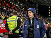 RKC defender Julian Lelieveld plays during the match between Utrecht and RKC at Stadium de Galgenwaard in Utrecht, Netherlands, on October 5...