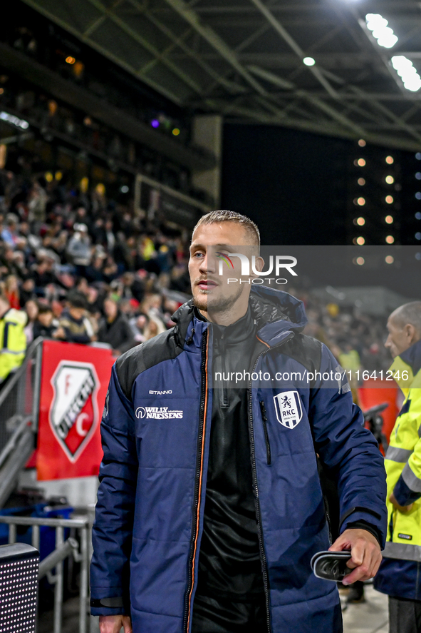 RKC forward Sylvester van der Water plays during the match between Utrecht and RKC at Stadium de Galgenwaard in Utrecht, Netherlands, on Oct...