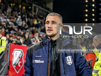 RKC forward Sylvester van der Water plays during the match between Utrecht and RKC at Stadium de Galgenwaard in Utrecht, Netherlands, on Oct...