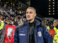 RKC forward Sylvester van der Water plays during the match between Utrecht and RKC at Stadium de Galgenwaard in Utrecht, Netherlands, on Oct...