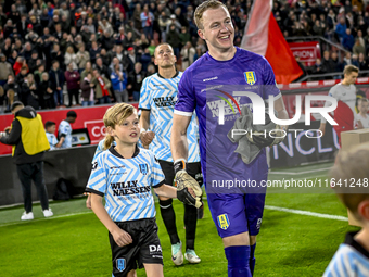 RKC goalkeeper Yanick van Osch plays during the match between Utrecht and RKC at Stadium de Galgenwaard in Utrecht, Netherlands, on October...