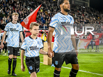 RKC defender Roshon van Eijma plays during the match between Utrecht and RKC at Stadium de Galgenwaard in Utrecht, Netherlands, on October 5...