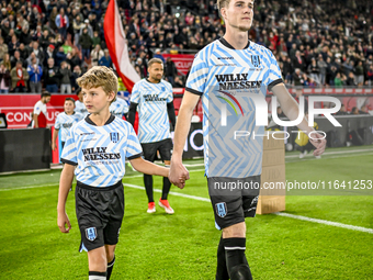 RKC midfielder Tim van der Loo plays during the match between Utrecht and RKC at Stadium de Galgenwaard in Utrecht, Netherlands, on October...