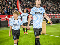 RKC midfielder Tim van der Loo plays during the match between Utrecht and RKC at Stadium de Galgenwaard in Utrecht, Netherlands, on October...