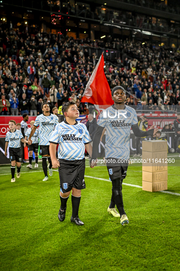 RKC midfielder Chris Lokesa plays during the match between Utrecht and RKC at Stadium de Galgenwaard in Utrecht, Netherlands, on October 5,...